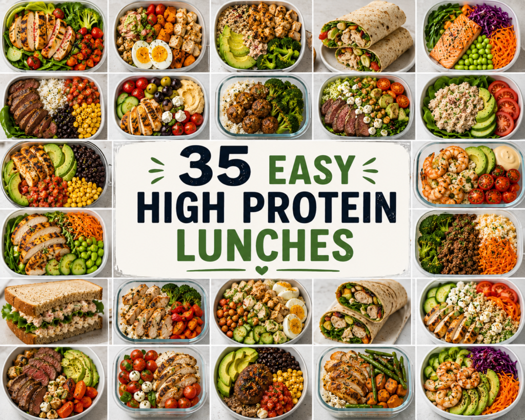 35 Easy High Protein Lunches